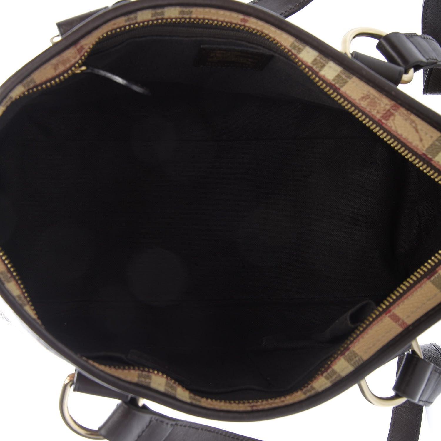 Burberry Haymarket Check Medium Regent Tote Chocolate 5 of 12
