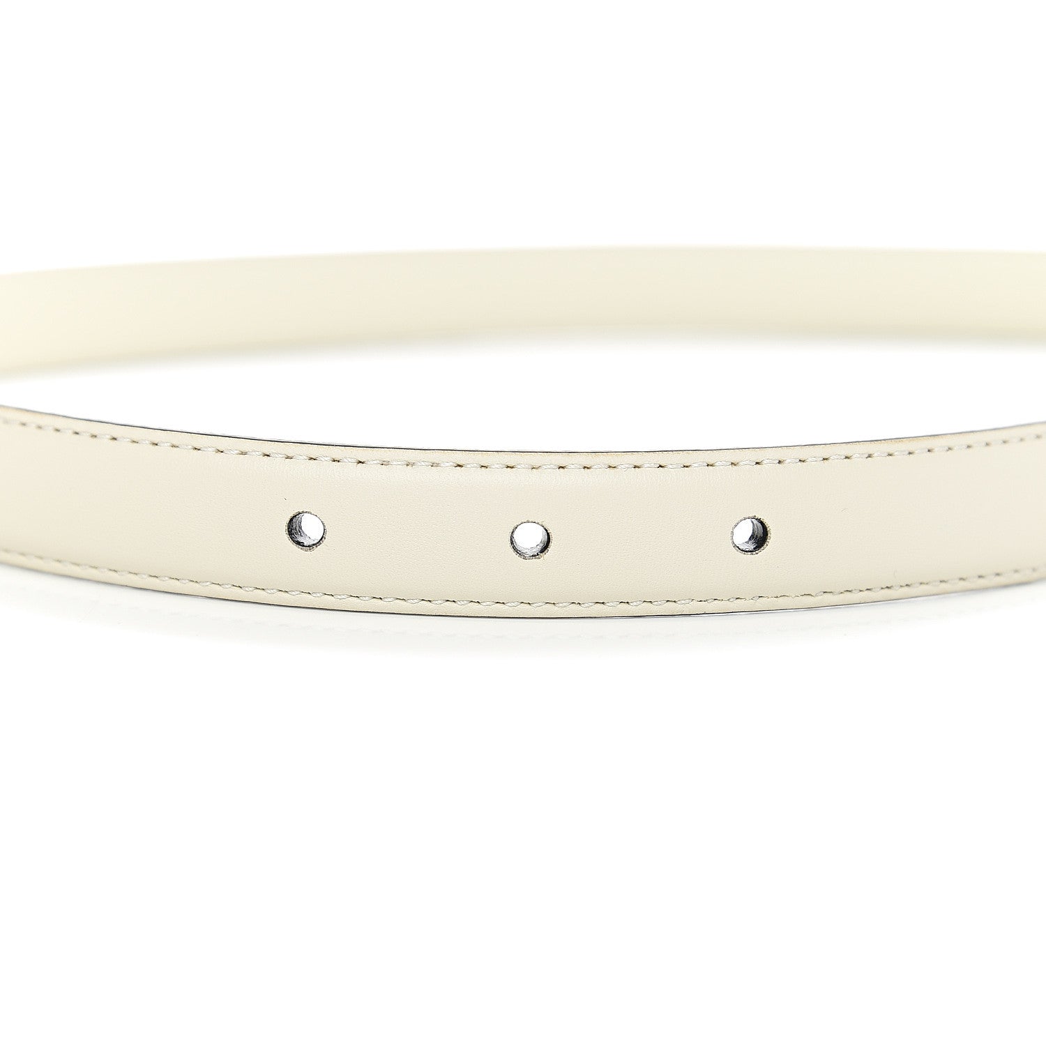 Gucci Moon Calfskin Crystal Square G Madelyn 20mm Belt 65 26 White 4 of 6