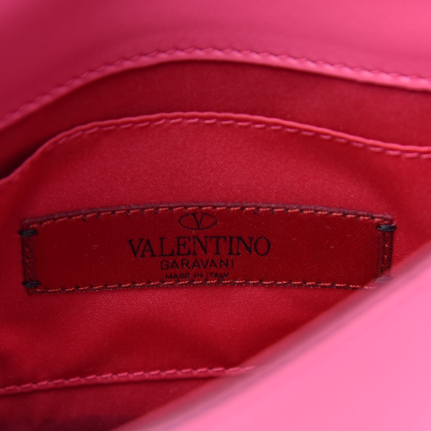 Valentino Garavani Vitello Rockstud Crossbody Saddle Bag Peony 6 of 11