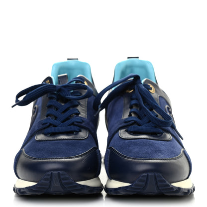 Louis Vuitton Suede Run Away Sneakers 38 Blue 2 of 9
