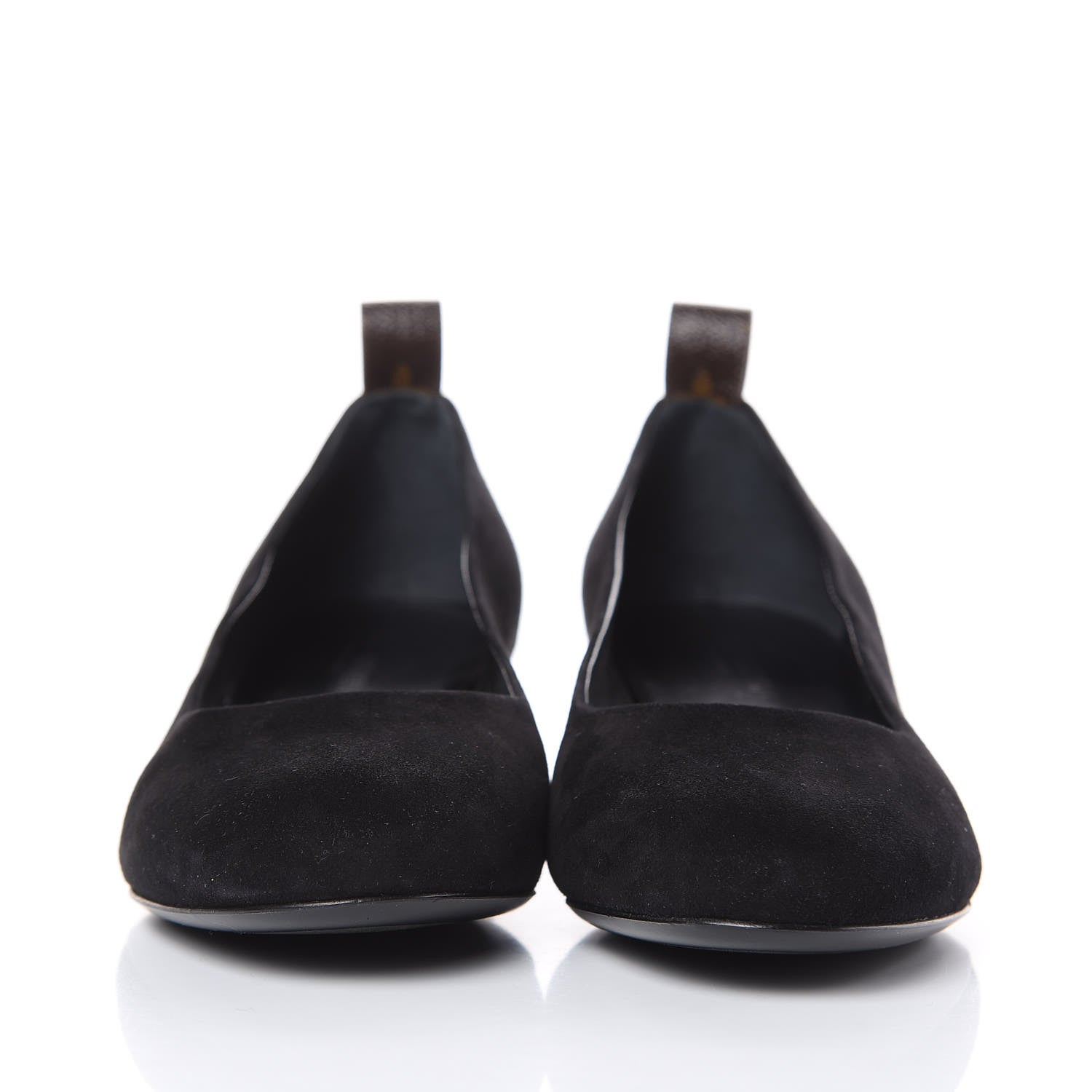 Louis Vuitton Suede Uniformes Pump 39 Black 2 of 9