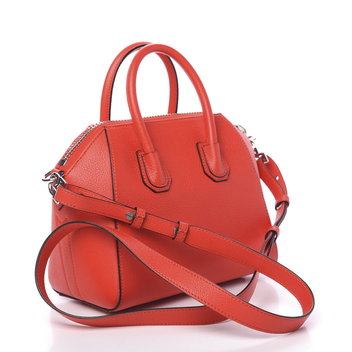 Sugar Goatskin Mini Antigona Medium Red
