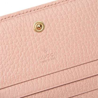 Gucci Dollar Calfskin GG Marmont Card Case Perfect Pink 6 of 8