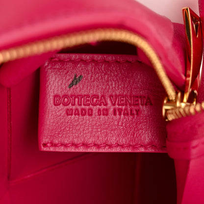 Bottega Veneta Lambskin Maxi Intrecciato Mini Cassette Camera Bag Cranberry 6 of 9