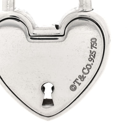 Tiffany 18K Rose Gold Sterling Silver Lock Heart Charm 3 of 3