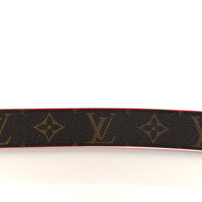 Louis Vuitton Calfskin Monogram 30mm LV Initiales Reversible Belt 75 30 Coquelicot 4 of 6