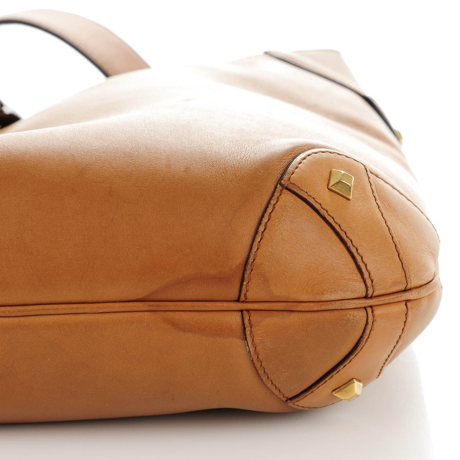 Gucci Calfskin Piston Lock Jackie O Hobo Tan 8 of 11