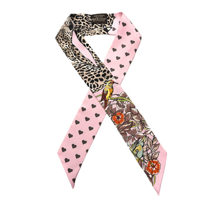 Hermes Silk Jungle Love Love Twilly Rose Pale Etoupe 1 of 4