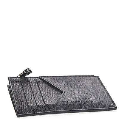 Louis Vuitton Monogram Eclipse Taiga Coin Card Holder 4 of 7