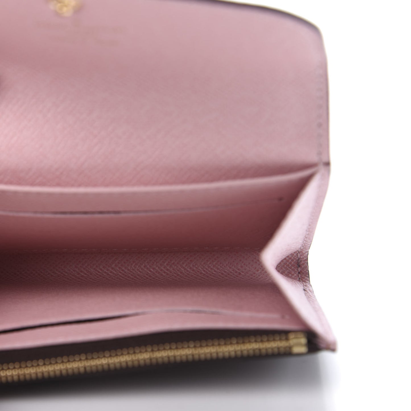 Damier Ebene Rosalie Coin Purse Rose Ballerine