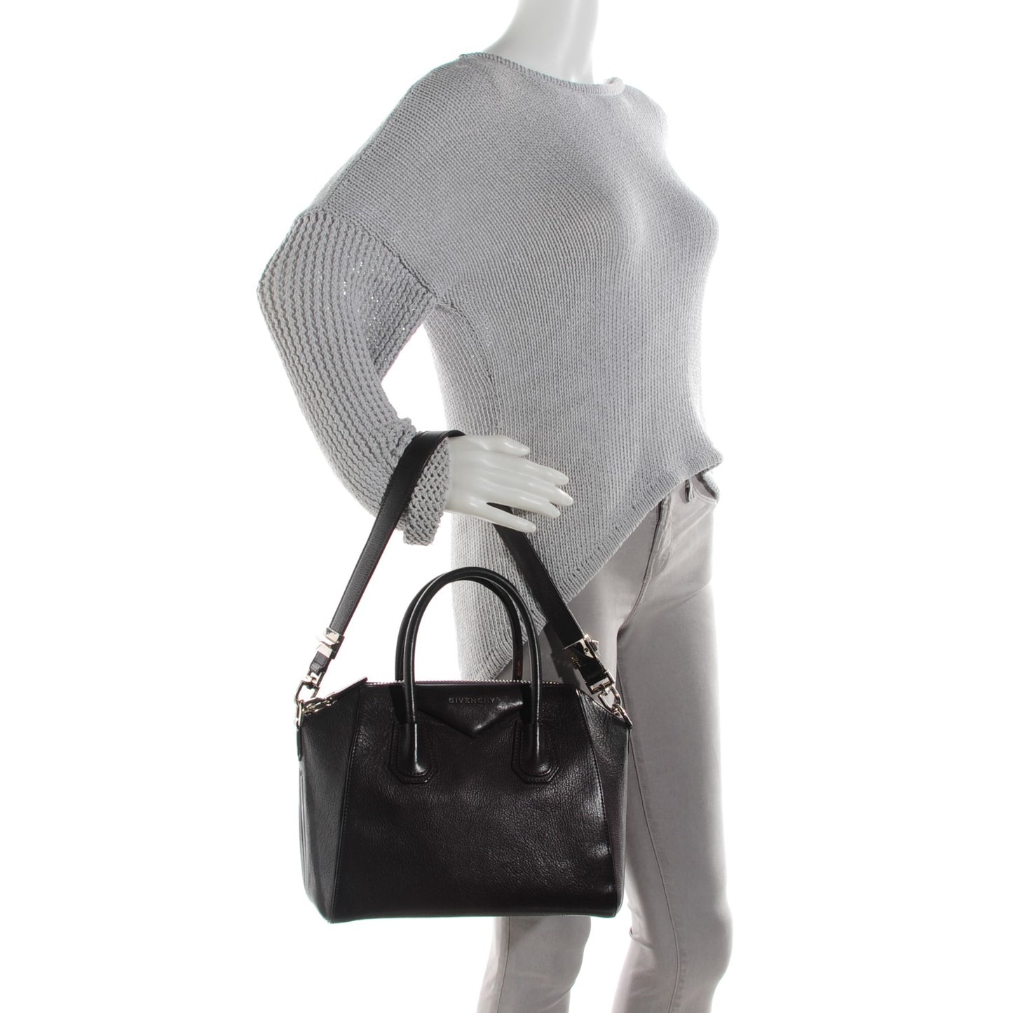 Sugar Goatskin Small Antigona Dark Purple