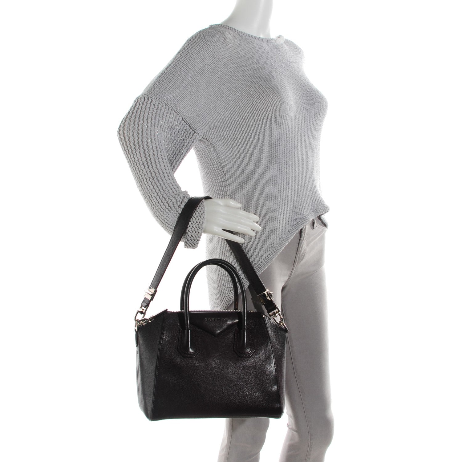 Givenchy Sugar Goatskin Small Antigona Dark Purple 2 of 8