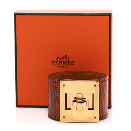 Hermes Lizard Kelly Dog Bracelet T1 Etrusque 8 of 8