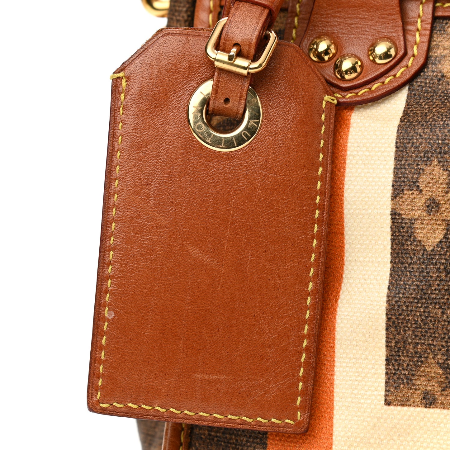 Monogram Rayures Tisse Sac PM