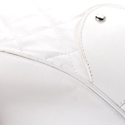 Burberry Calfskin Quilted Bucket Shoulder Bag White 13 of 18