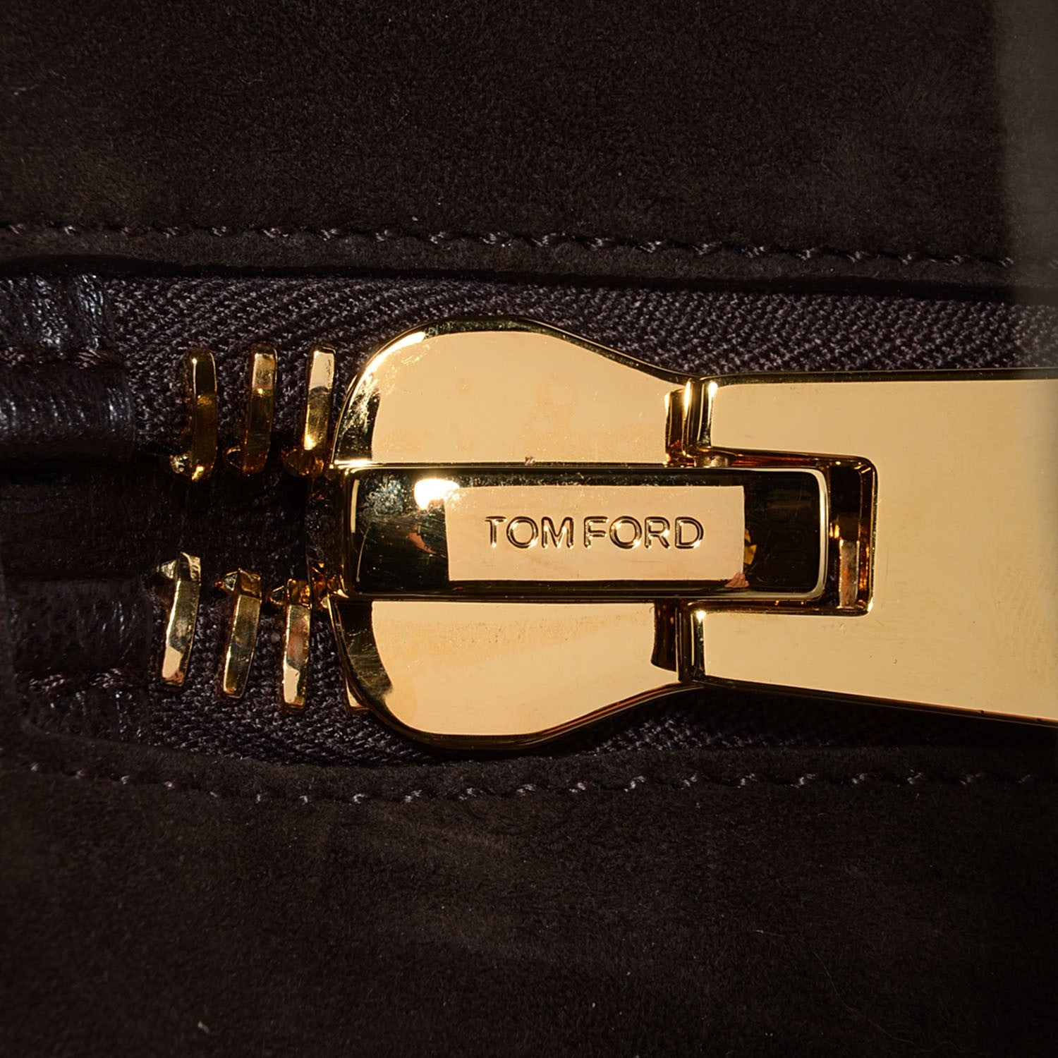 Tom Ford Suede Large Jennifer Bag Dark Brown 10 of 11