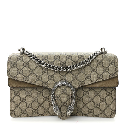 Gucci GG Supreme Monogram Small Dionysus Shoulder Bag Taupe 1 of 15