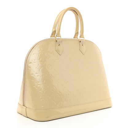 Louis Vuitton Vernis Alma GM Blanc Corail 3 of 14