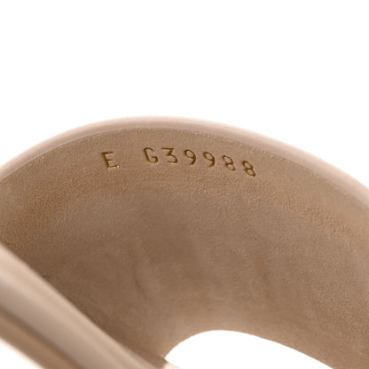 Chanel Calfskin Patent Calfskin Logo Mules 36 Ivory White 7 of 9