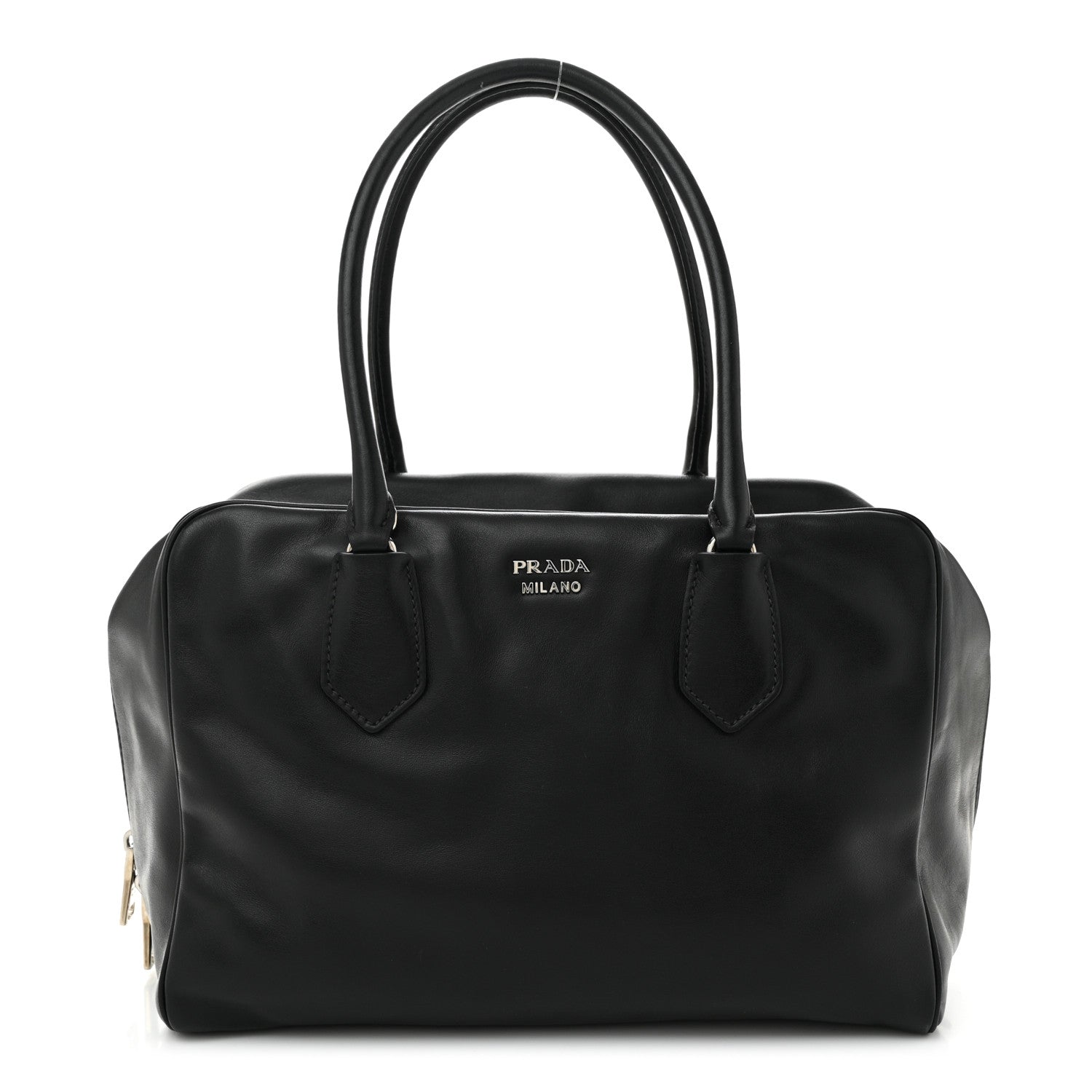 Prada Soft Calf Large Inside Tote Black Mughetto 1 of 12