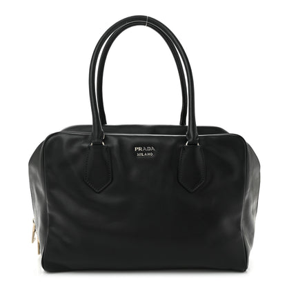 Prada Soft Calf Large Inside Tote Black Mughetto 1 of 12