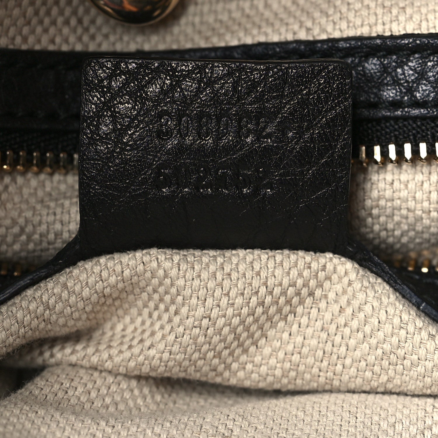 Gucci Pebbled Calfskin Medium Soho Chain Shoulder Bag Black 6 of 9