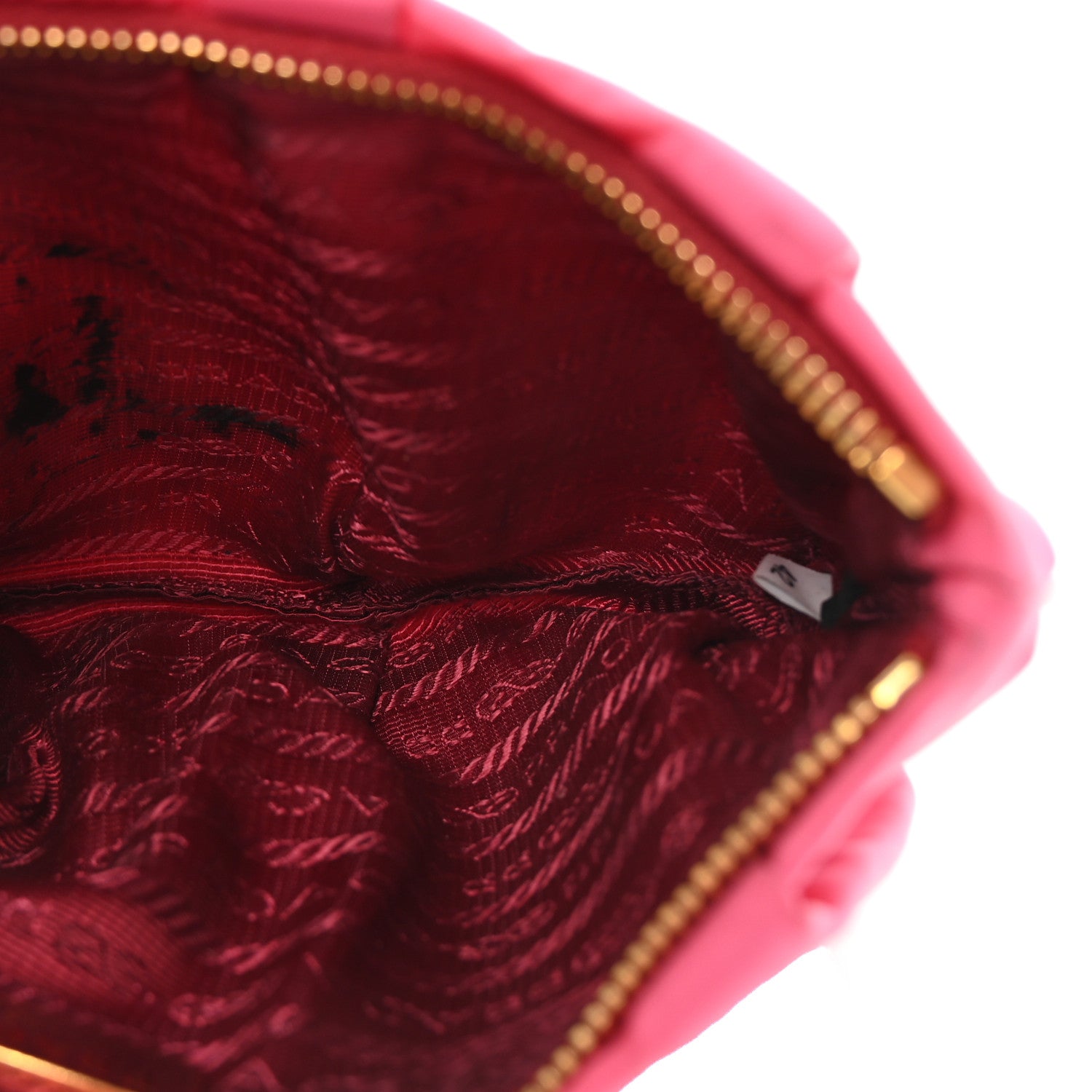 Prada Tessuto Nylon Wristlet Clutch Fuxia 5 of 6