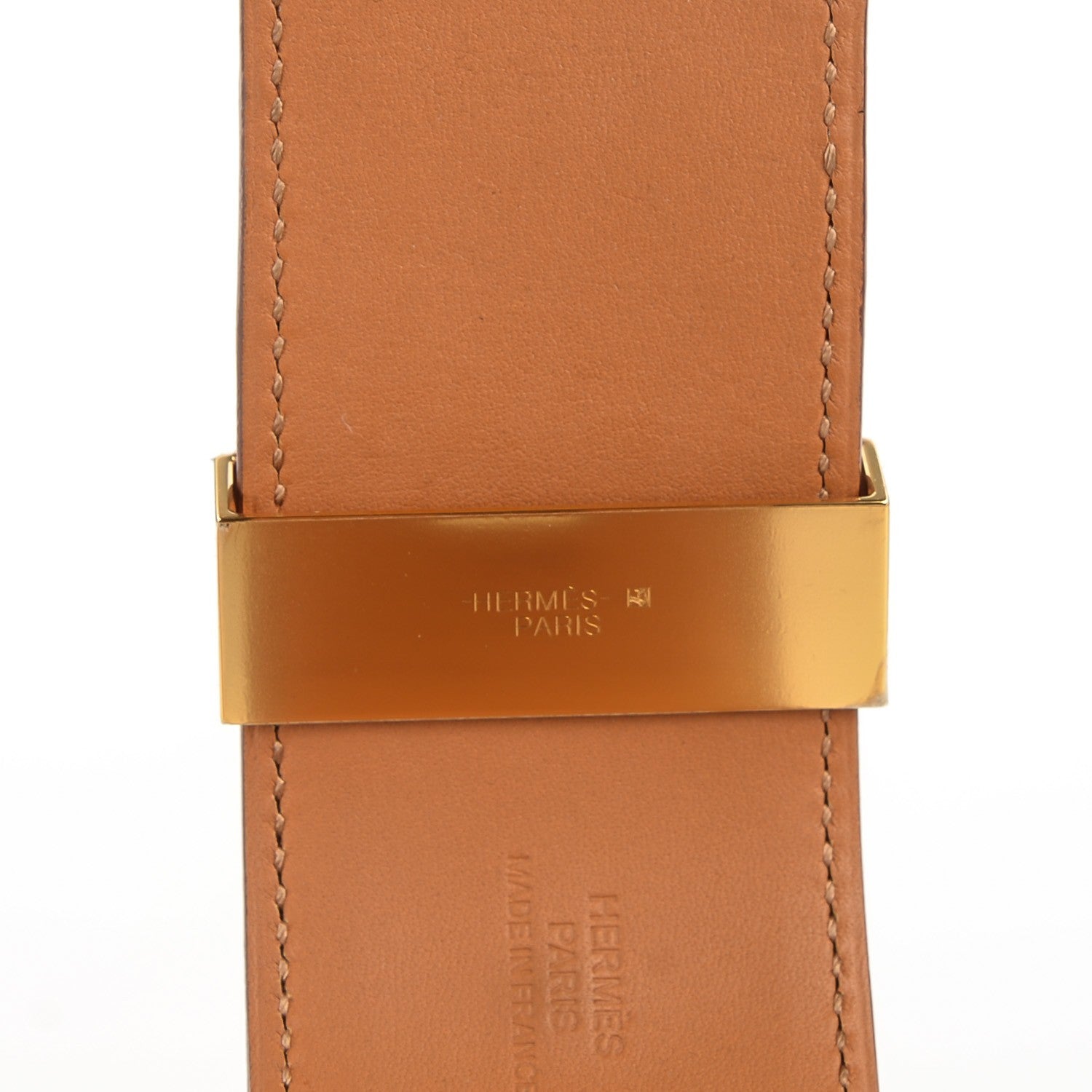 Hermes Barenia Collier De Chien CDC Bracelet S Fauve 6 of 7
