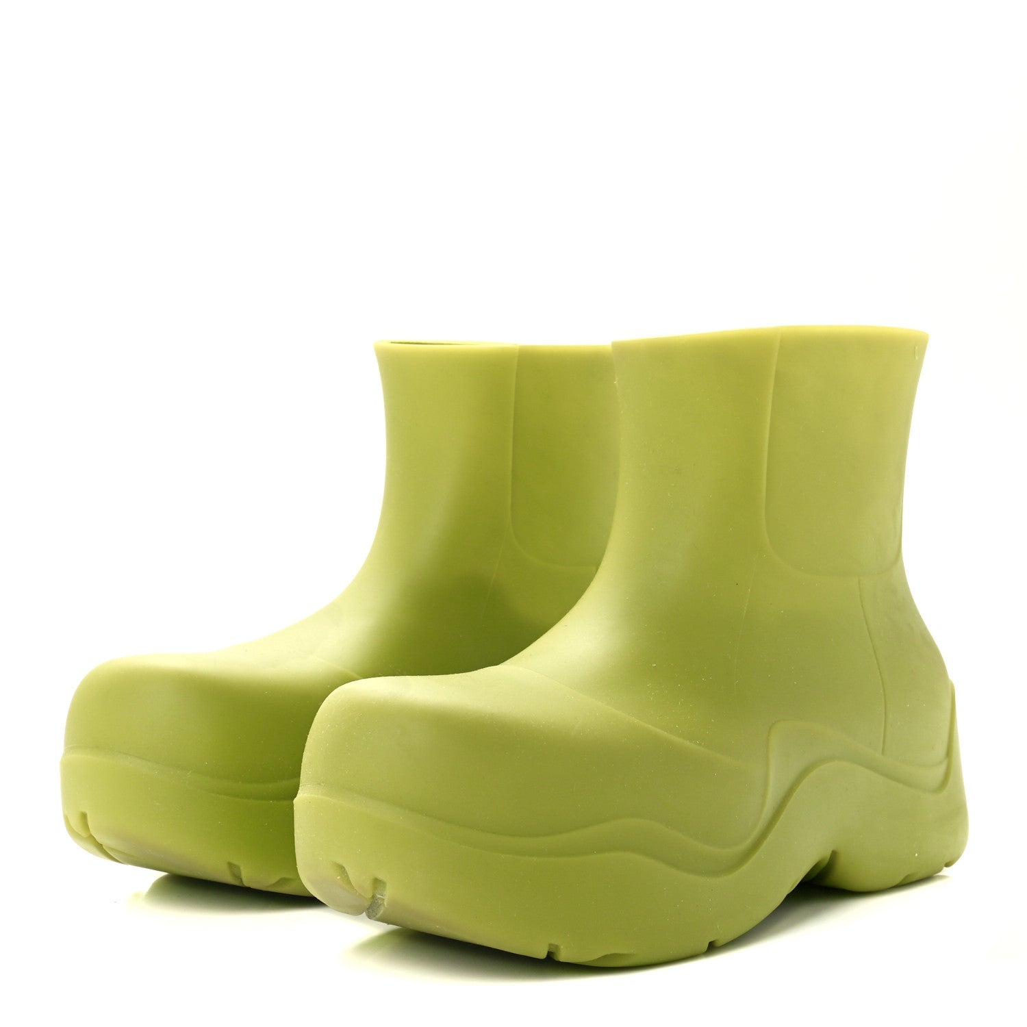 Bottega Veneta Rubber Puddle Ankle Boots 37 Kiwi 2 of 10