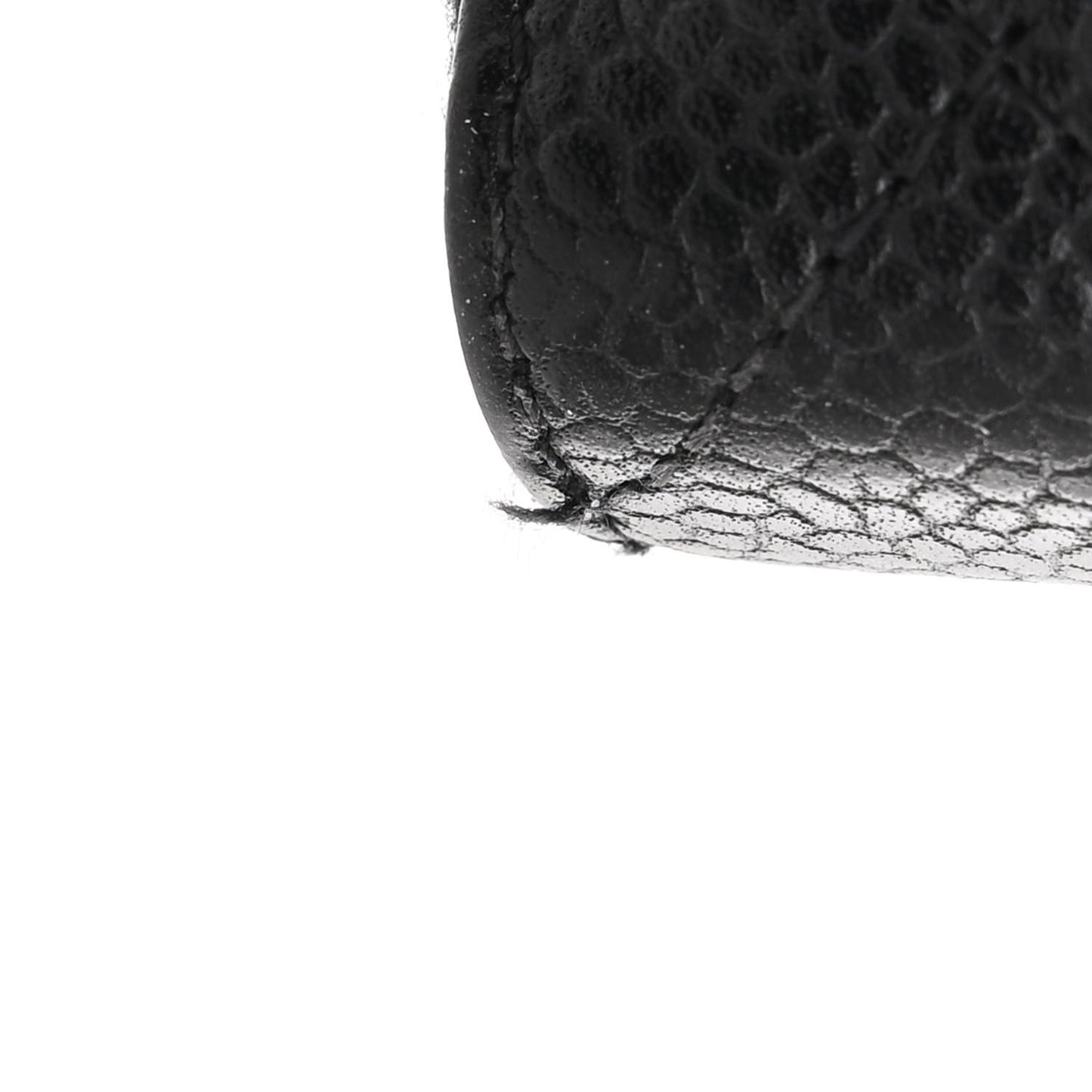Caviar Quilted Large Gusset Zip Around Wallet Black