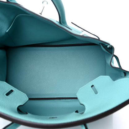 Hermes Togo Birkin 30 Bleu Atoll 6 of 12