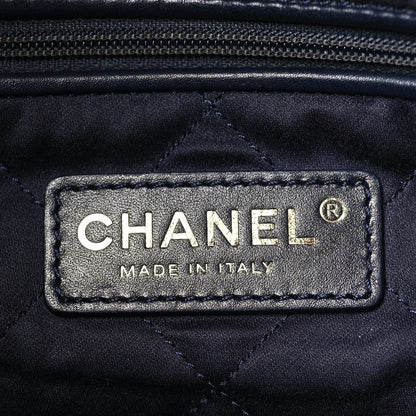 Chanel Shiny Calfskin Quilted Small Chanel 22 Navy 6 of 10