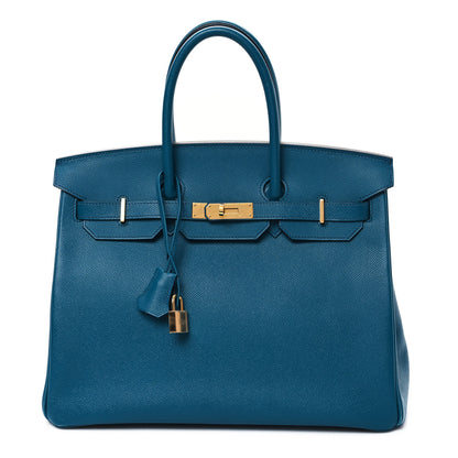 Hermes Epsom Birkin 35 Bleu Izmir 1 of 11