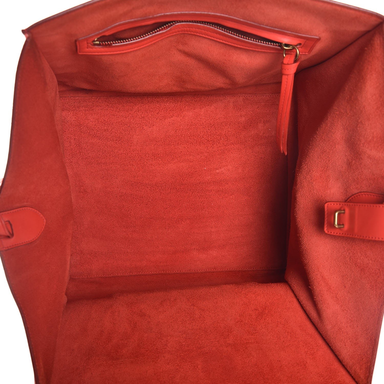 Celine Smooth Calfskin Medium Phantom Luggage Vermillion 5 of 17