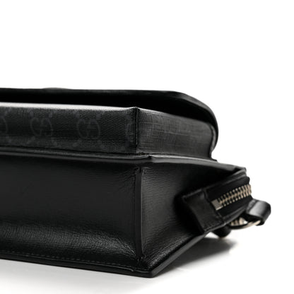 Gucci GG Supreme Monogram Canvas Interlocking G Belt Bag Black 10 of 12
