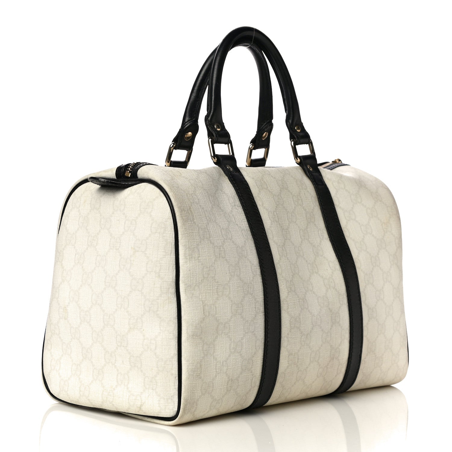Gucci GG Plus Monogram Medium Joy Boston White Black 3 of 22