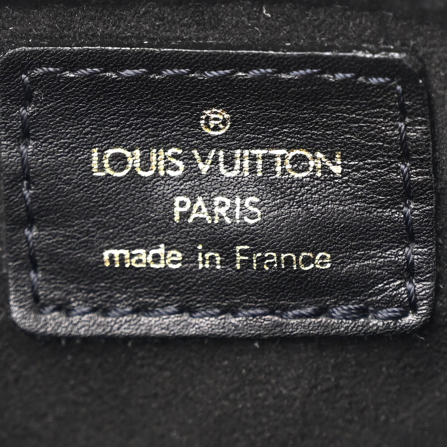 Calfskin Patent Embossed Monogram Stephen Ivory