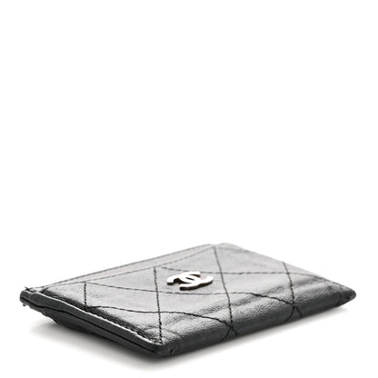 Chanel Goatskin Quilted Card Holder Black 4 of 12