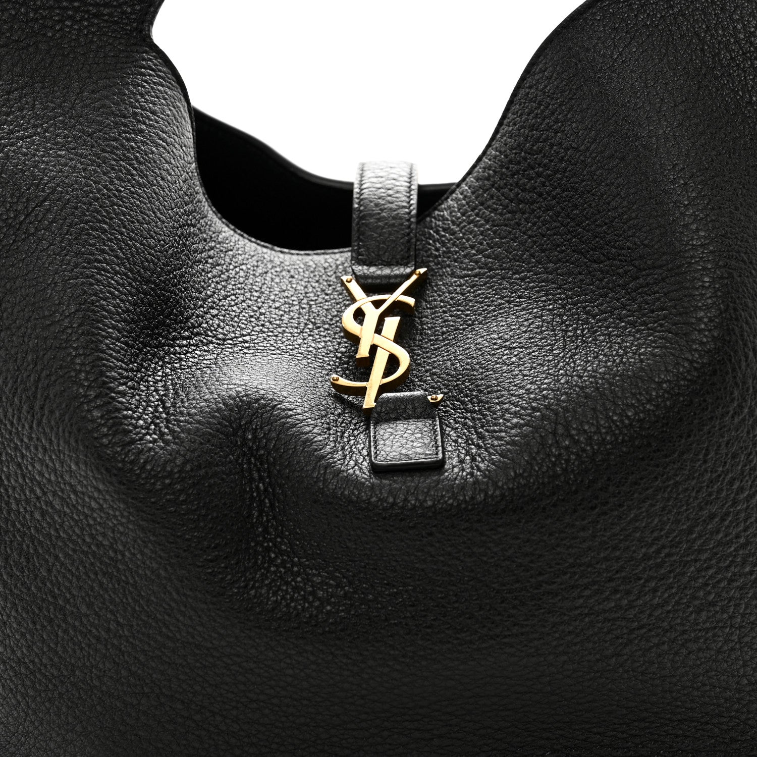 Saint Laurent Grained Deerskin Bea Tote Black 8 of 11