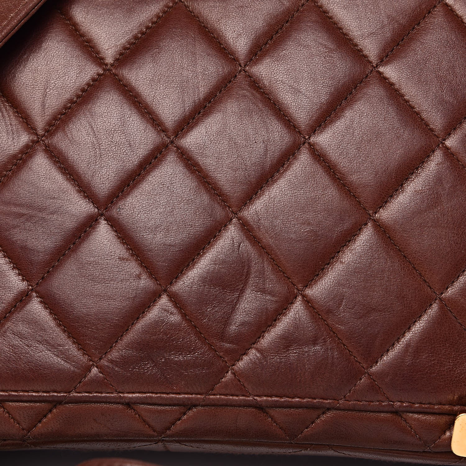 Chanel Lambskin Quilted Backpack Brown 12 of 20