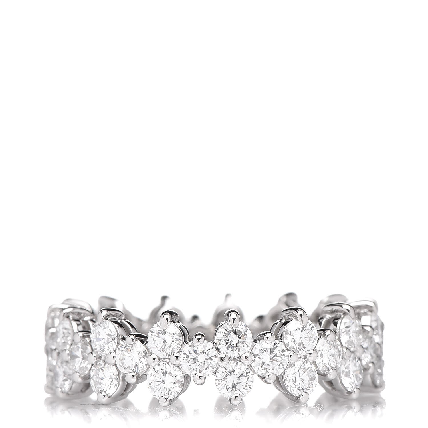 Tiffany Platinum Diamond Aria Eternity Ring 56 7.25 1 of 4
