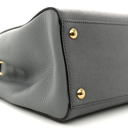 Fendi Vitello Elite Petite 2Jours Tote Grigio Grigio Chiaro 9 of 10