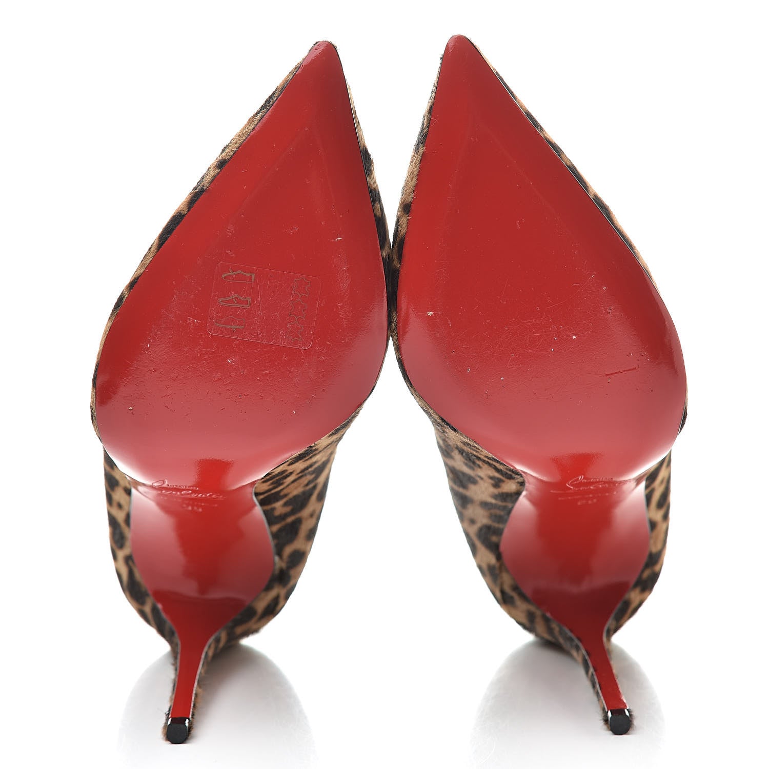 Christian Louboutin Calf Hair Jaguar Pigalle Follies 100 Pumps 38 Brown 5 of 12