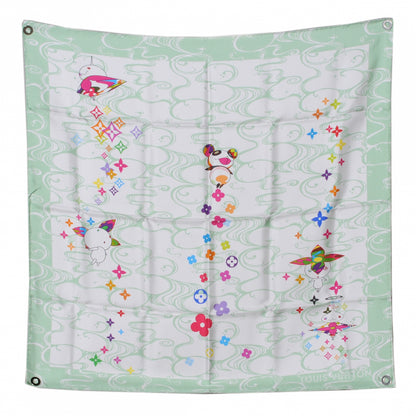 Louis Vuitton Silk Murakami Multicolor Boyfriend Wave Scarf 2 of 6
