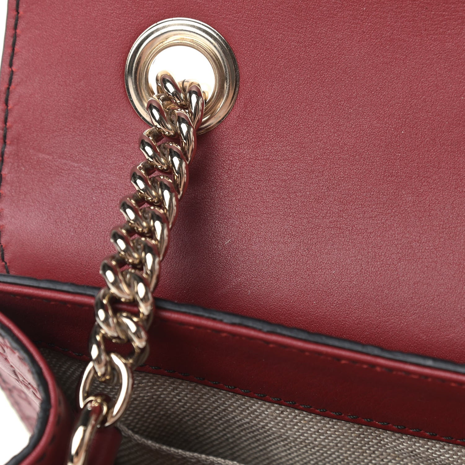 Gucci Soft Microguccissima Mini Emily Chain Shoulder Bag Rosso 11 of 11