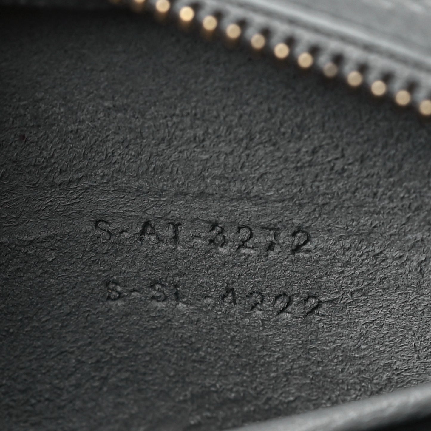 Drummed Calfskin Nano Luggage Kohl
