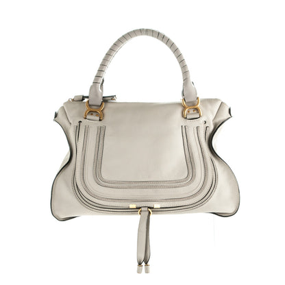 Chloe Calfskin Large Marcie Satchel Dove 1 of 8