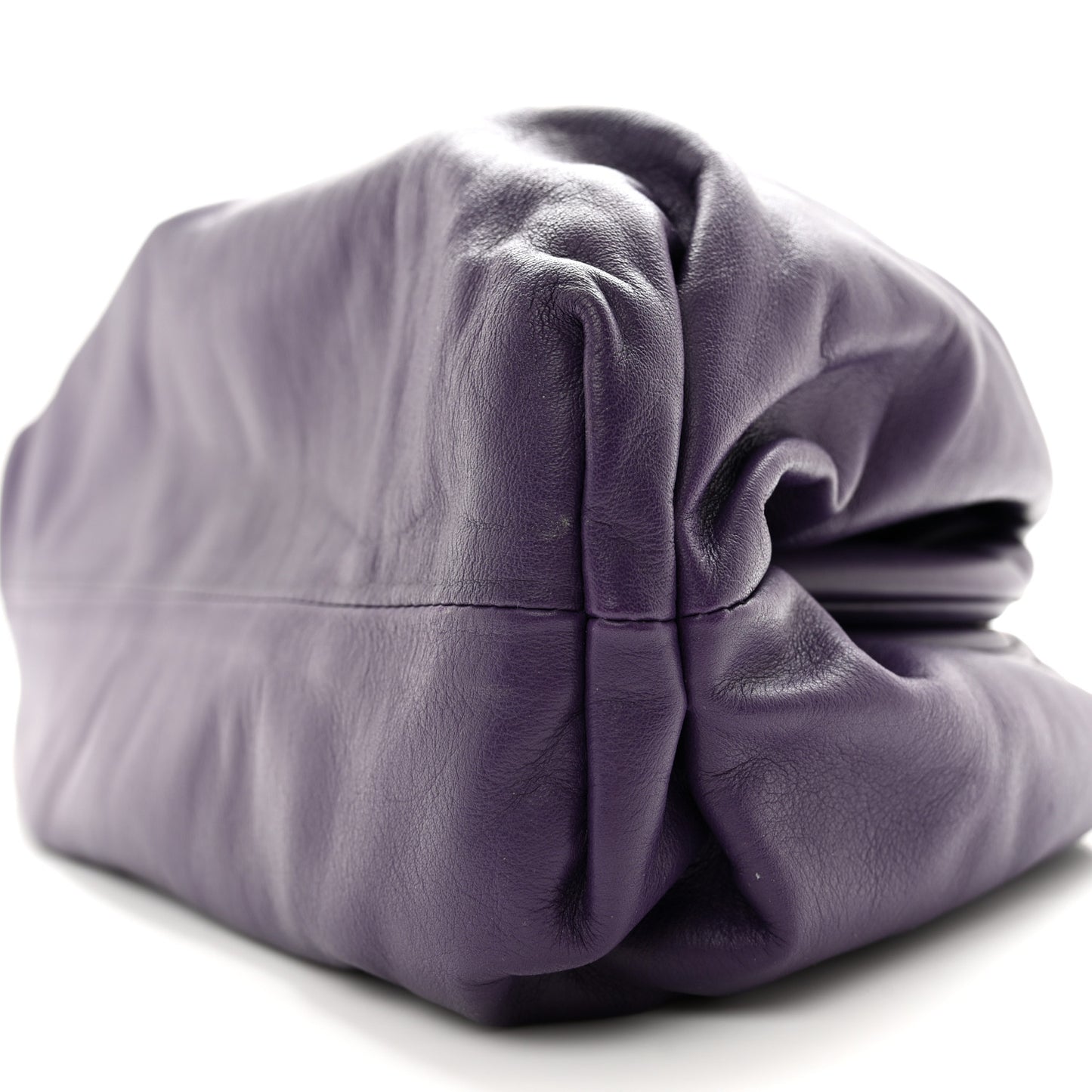 Smooth Butter Calf The Pouch Oversized Clutch Raisin