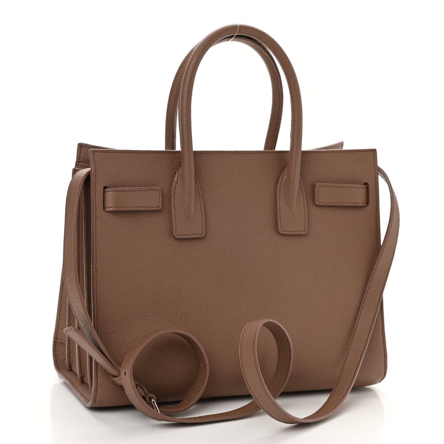 Grained Calfskin Baby Sac De Jour Taupe