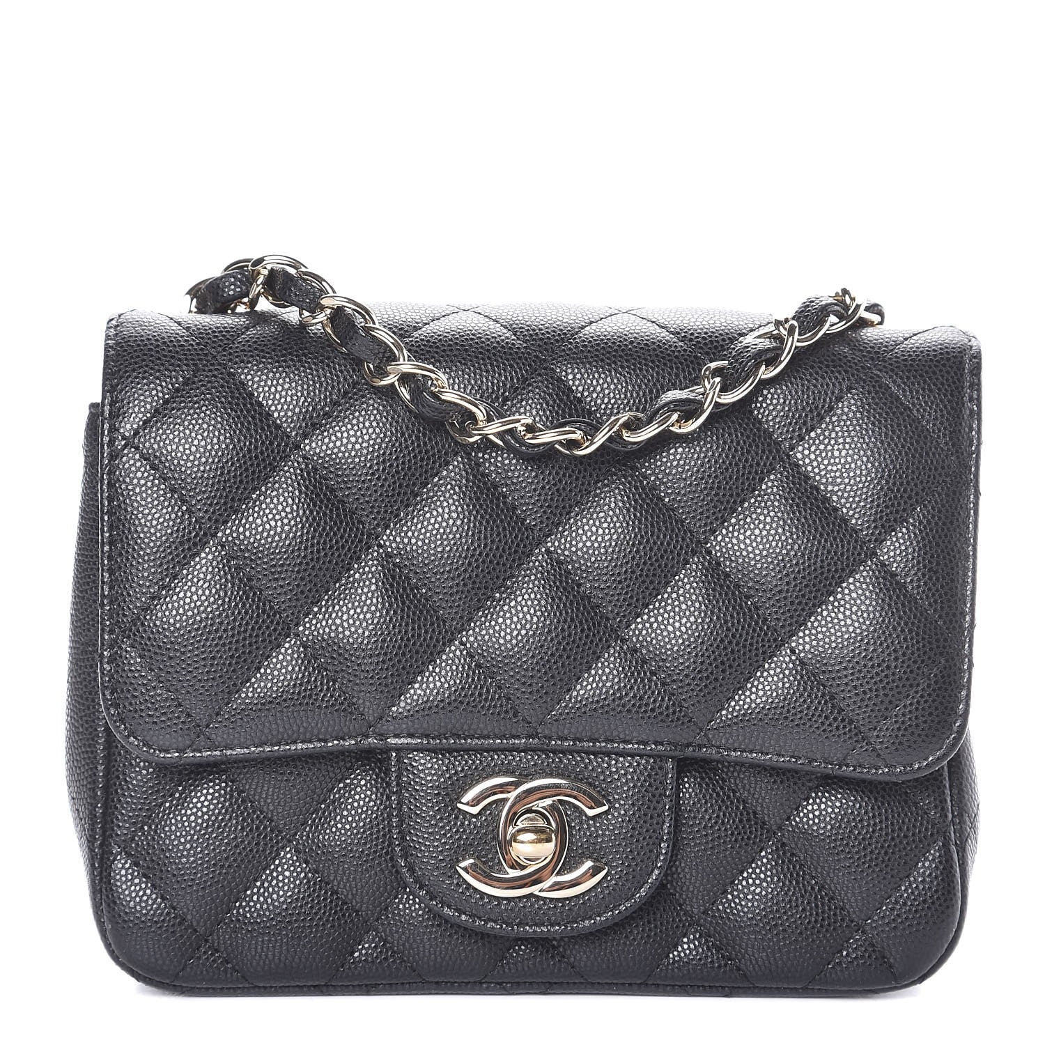 Chanel Caviar Quilted Mini Square Flap Black 1 of 7